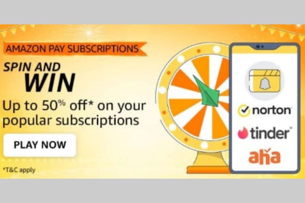 Picture of: Amazon Pay Subscription Spin and Win Quiz answers: How many days